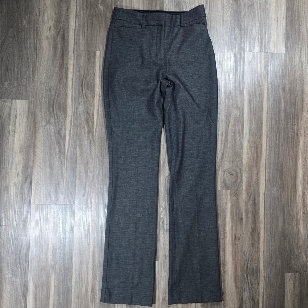 Express Columnist Barely Boot High Rise Gray Stretch Dress Pants Womens Size 2R